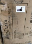 BNIB 4 x Maze Wavey Eastwood Dining Chairs - Chocolate PU - RRP£597