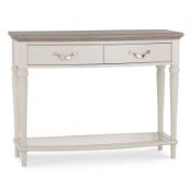 BNIB Bentley Designs Montreux Dining Console Table - Grey Washed Oak & Soft Grey - RRP£645