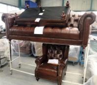 Ex Display Hydeline Buckingham 3 Piece Leather Suite - RRP£5,605