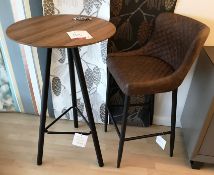 Ex Display Unique Columbia Bar Table w/ Columbia Ottowa Stool - RRP£298