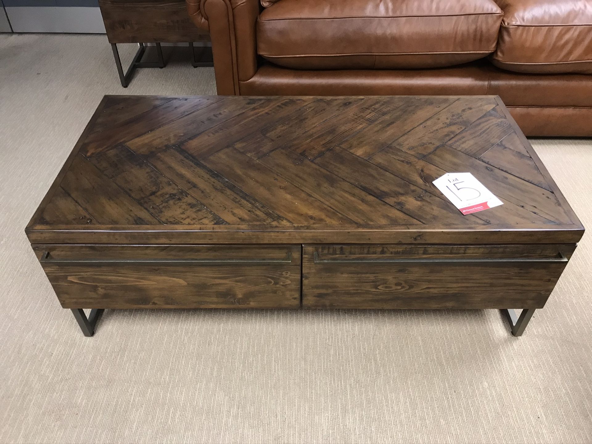 Ex Display Baker Bedford Portabello 2 Drawer Coffee Table - RRP£459 - Image 2 of 4