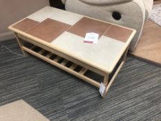 Ex Display AnBerCraft 206/N Traditional Coffee Table - Brick/White Tile Top - RRP£779