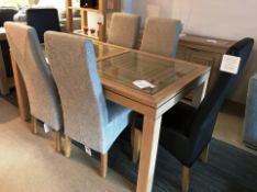 Ex Display Willis & Gambier Maze Large Extending Dining Table w/ 6 x Dining Chairs - RRP£2,103