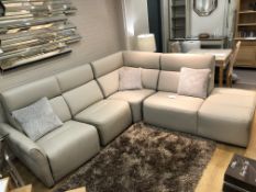 Ex Display Recor Group Merengue Sectional Lounge Suite - Mamibo Platino - RRP£6,559