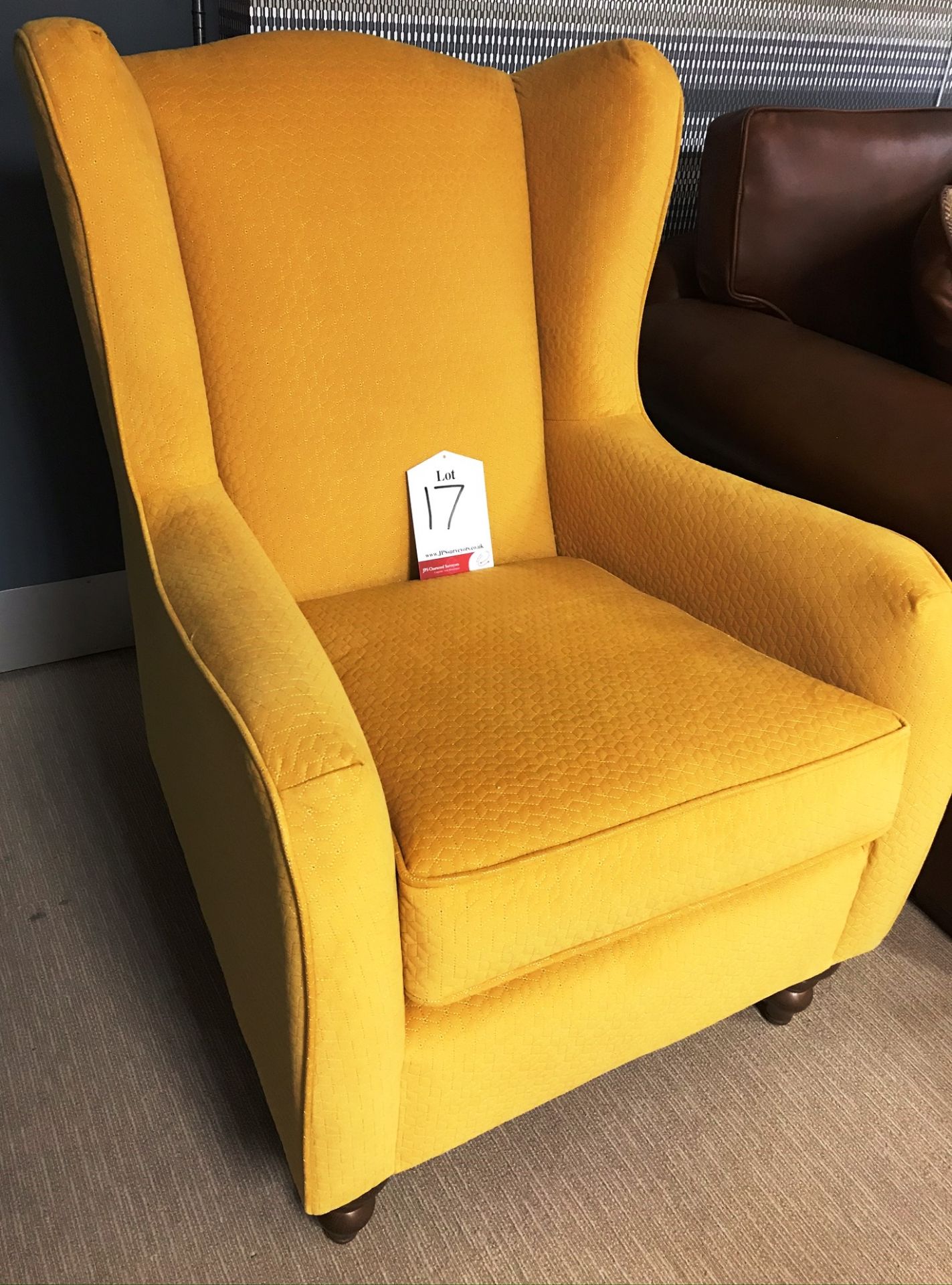Ex Display Westbridge Furniture Huxley Armchair - Evan Mustard w/ Medium Feet - RRP£609 - Image 2 of 3