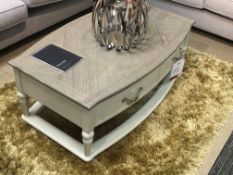 Ex Display Bentley Designs 8000023604 6290-05 Montreux Coffee Table - Grey Washed Oak/Soft Grey - RR