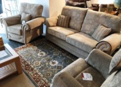 Ex Display Ideal Upholstery Richmond 3 Seater Sofa, Armchairs & Electric Recliner - RRP£2,895