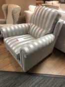 Ex Display Duresta Southsea Armchair - Champagne Stripe