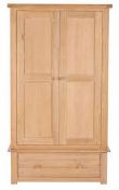 BNIB Capraia 2 Door Wardrobe - Oak/Veneer - RRP£1,055