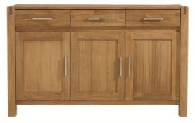 BNIB Royal Oak 3 Door Sideboard - Oak - RRP£999