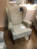 Ex Display Parker Knoll 8000014327 Penthurst Wing Chair - Kavita w/ Cherry Feet - RRP£1,035