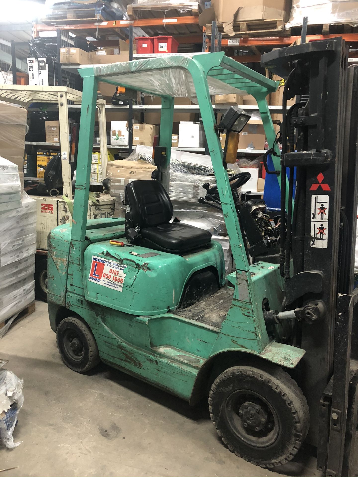 Mitsubishi FD18K Diesel Forklift - Image 3 of 7