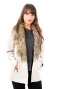 Approximately 320 x Ladies PU Jacket w/ Detachable Faux Fur Collar | Style: AR268