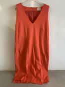 Riess Stunning Reiss Orange Deep V neck 'Aderyn' Dress | RRP £169.00