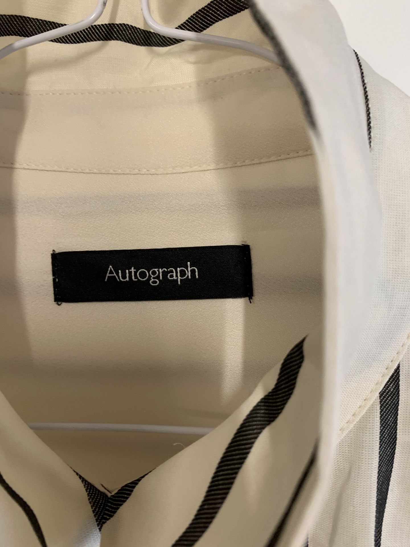 autograph women's white pinstripe shirt - Image 2 of 2