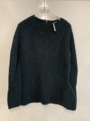 iris & ink women's woollen jumper green