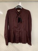 Burberry women's long sleeve blouse