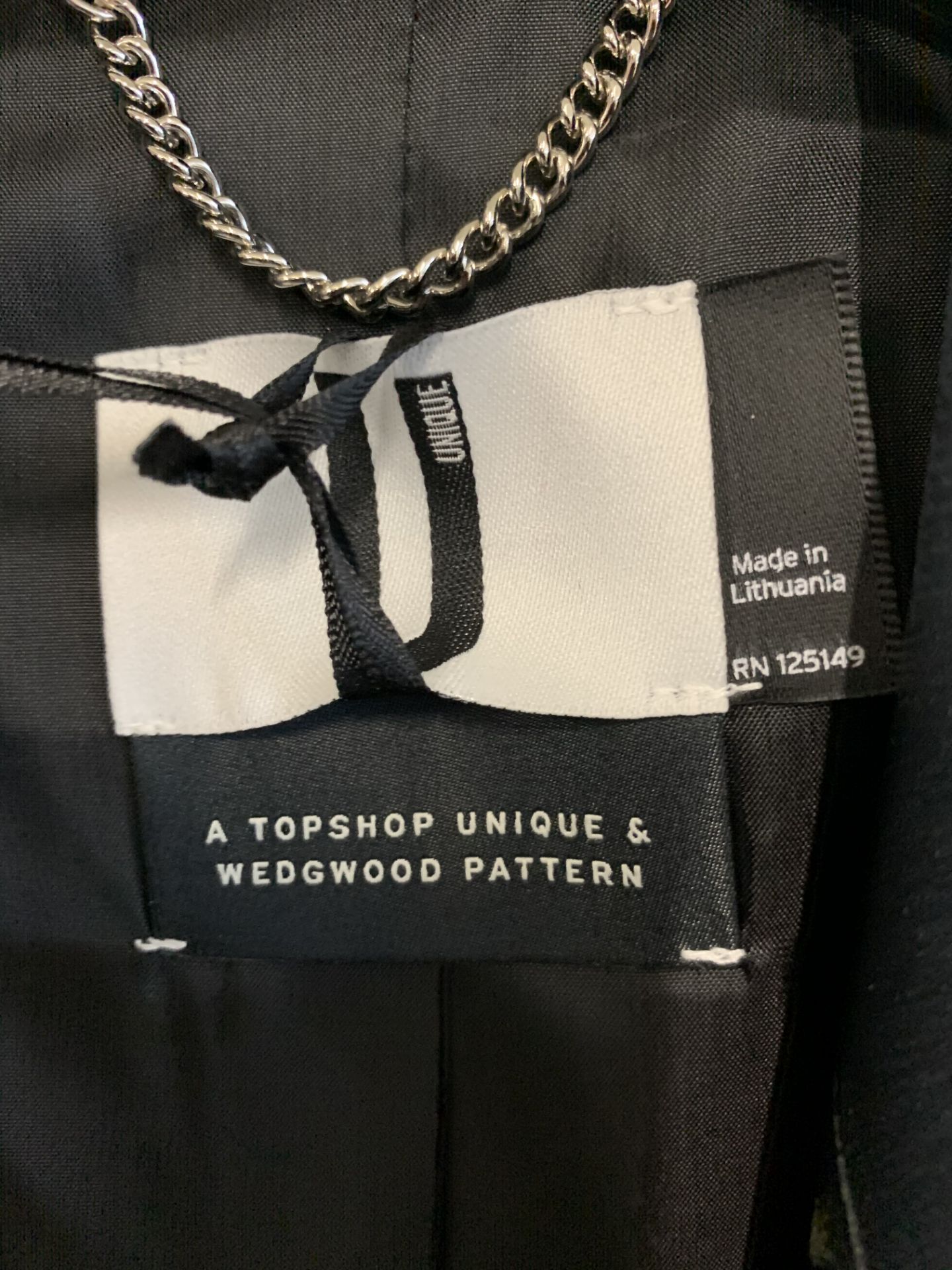 A Topshop unique Wedgewood pattern silk jacket - Image 2 of 3