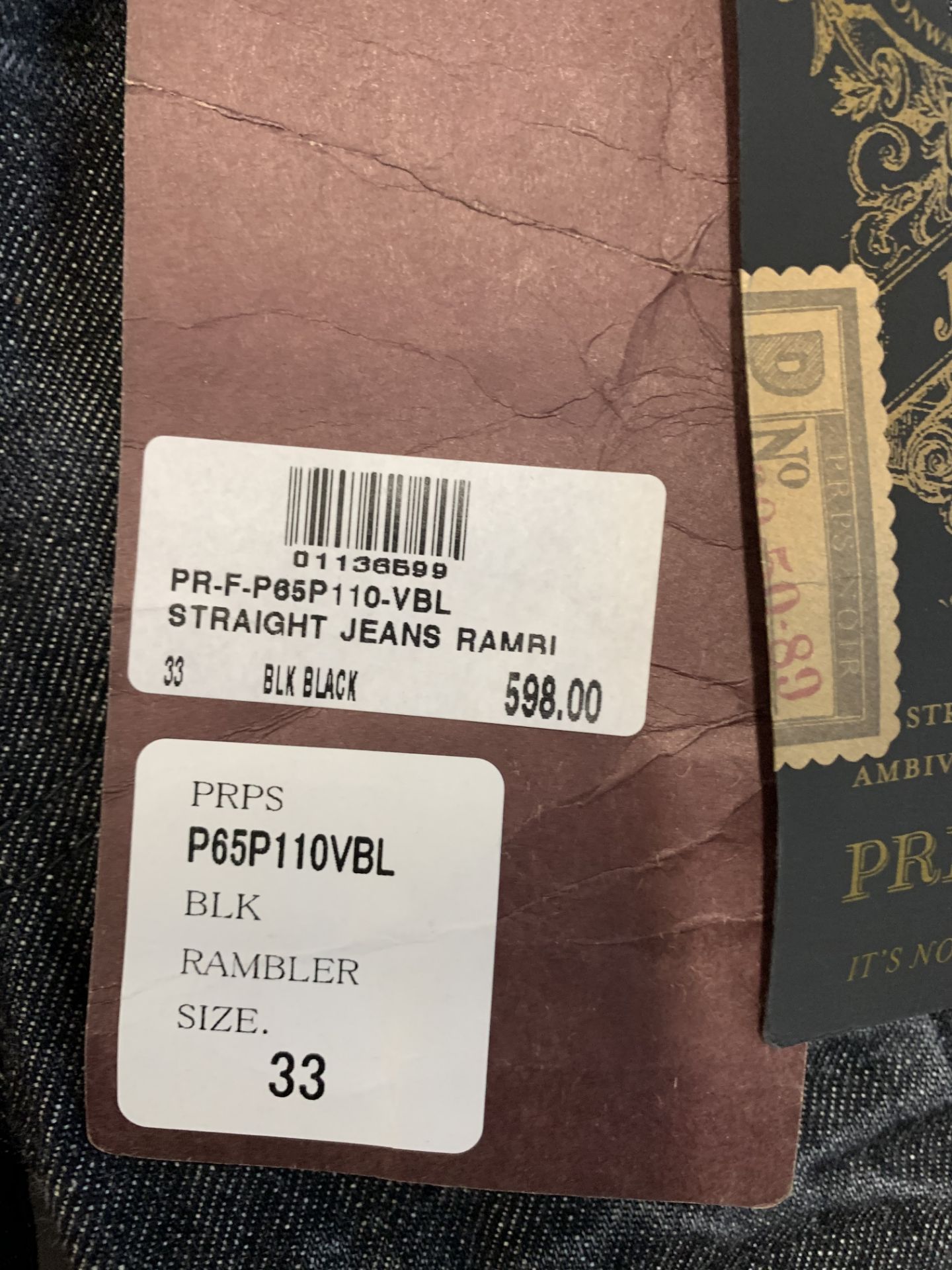 PRPS NOIR demon jeans | RRP £578.00 - Image 2 of 3
