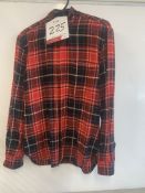 Aspesi women' shirt In blue and red tartan