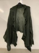 kookai green cardigan