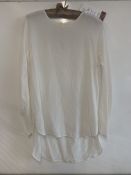 women's white plain blouse