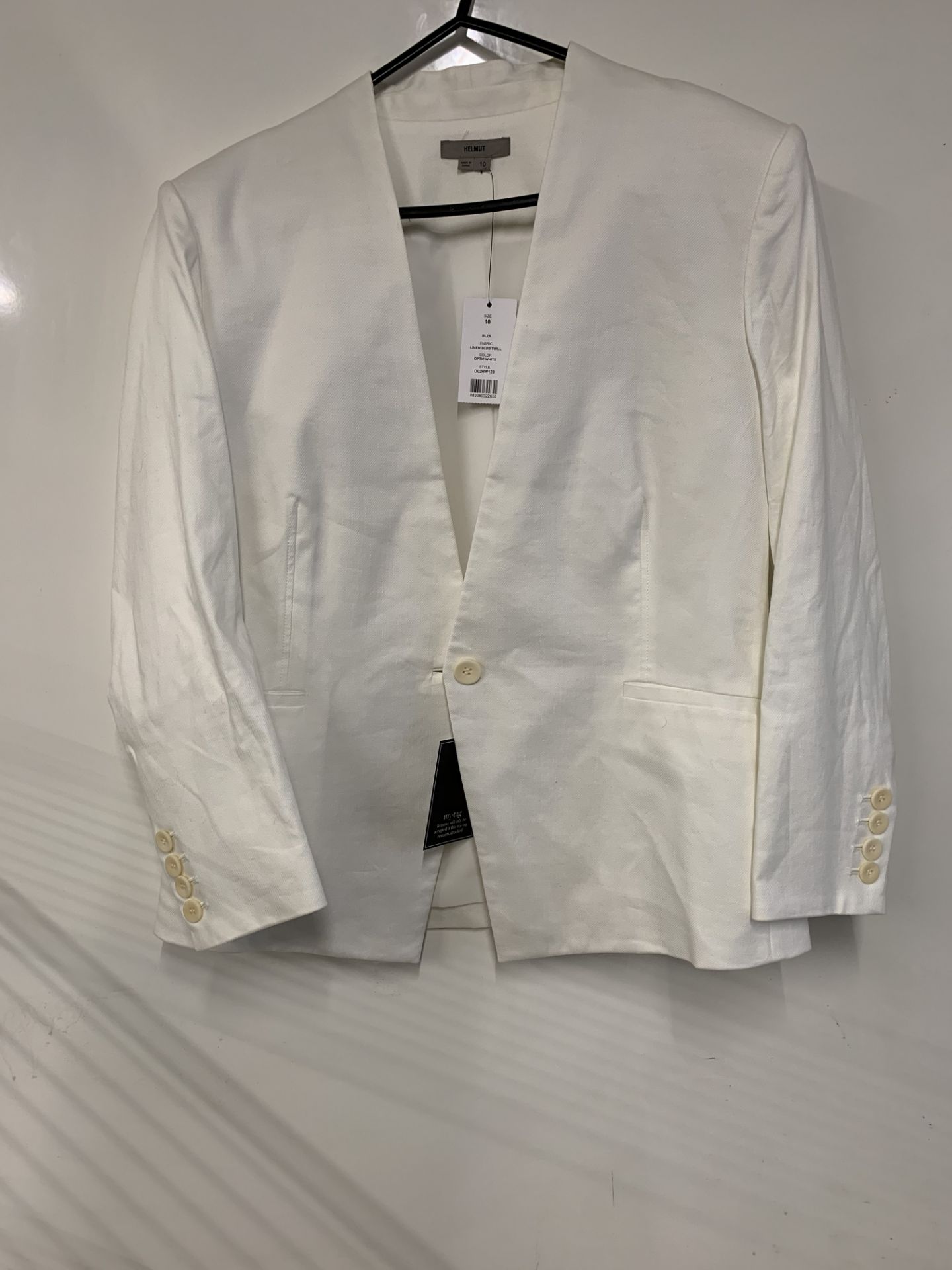 Helmut Lang linen slub twill blazer | RRP £355.00 - Image 2 of 3