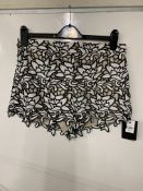 Alice + Olivia Floral Crochet Shorts | RRP £100.00