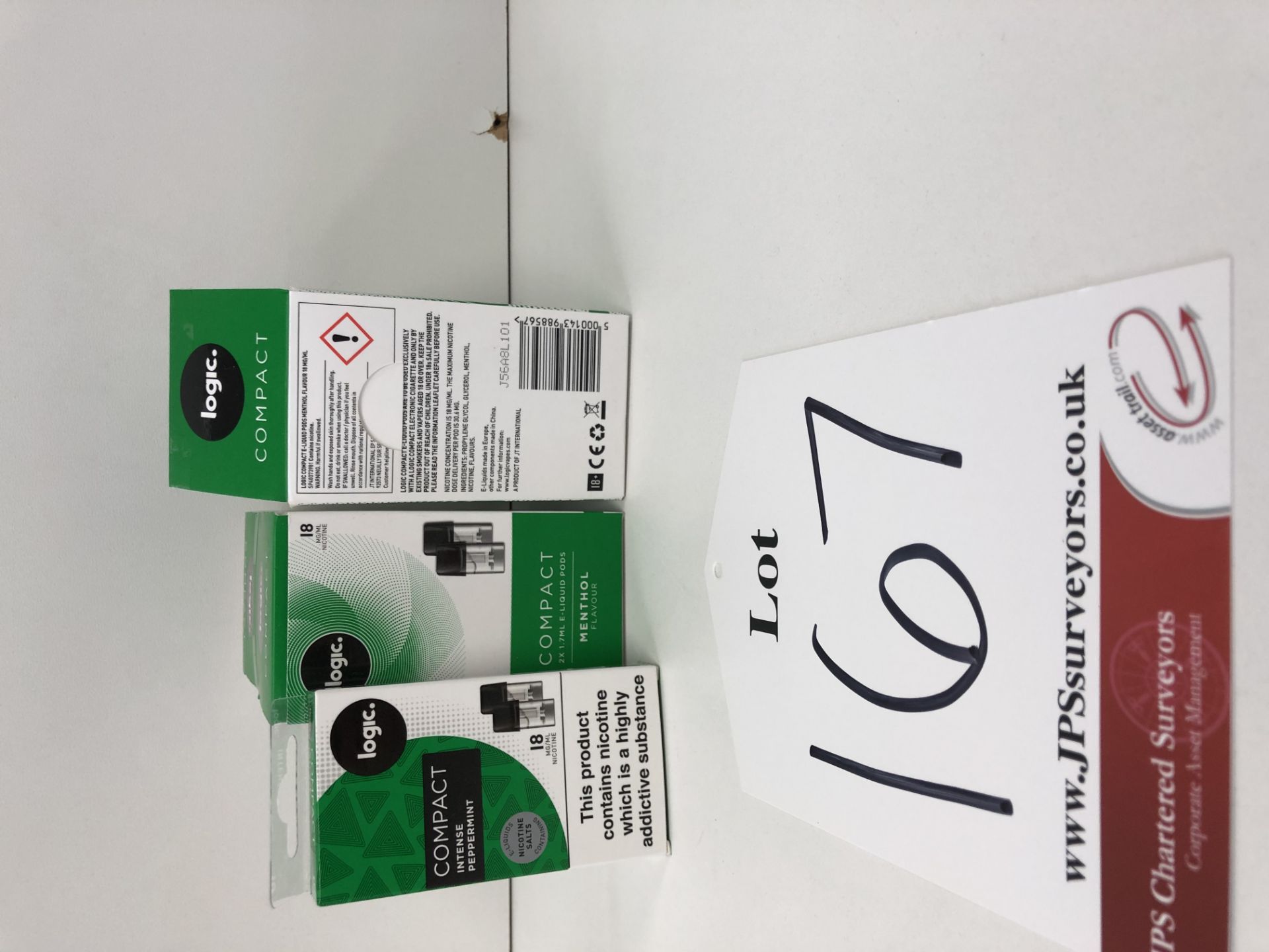 13 x BNIB - 2X E-liquid pods logic Intense Peppermint Compact 18 - nicotine salt Mg/Ml |50001439 - Image 2 of 3