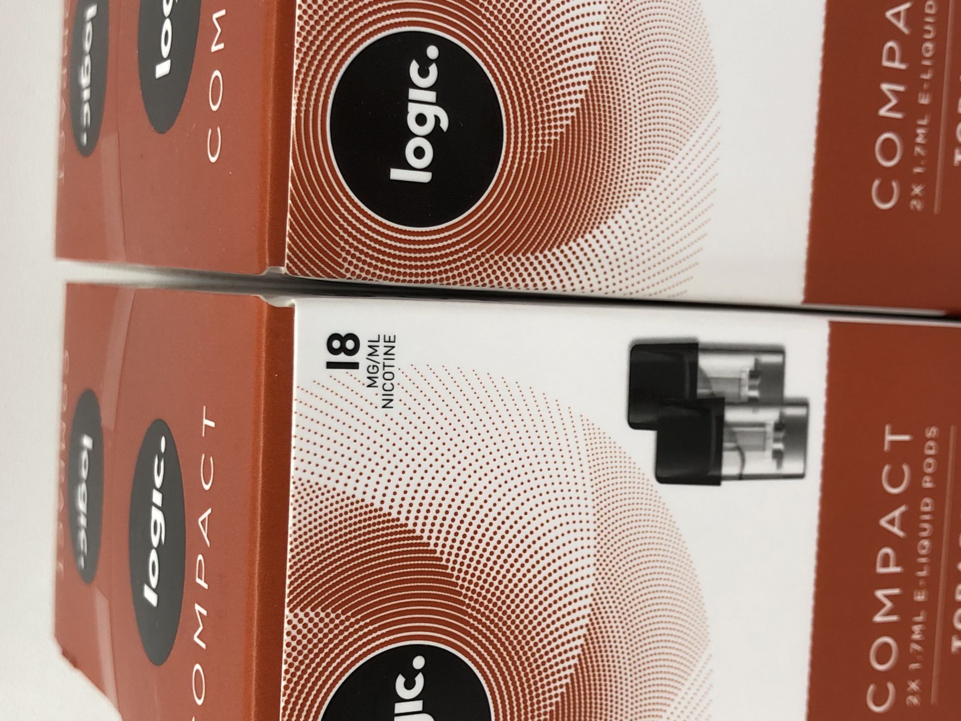 14 x BNIB - 2X E-liquid pods logic Tobacco Compact 18 Mg/Ml |5000143986051 - Image 3 of 3