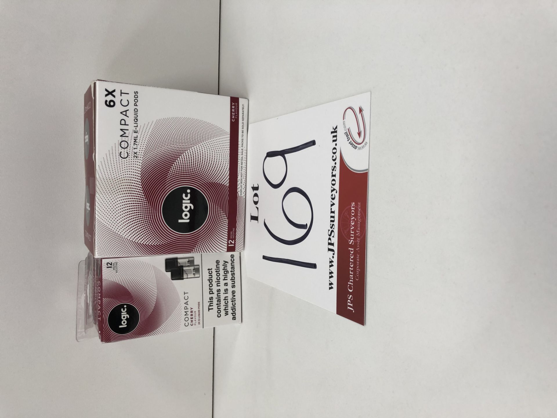 9 x BNIB - 2X E-liquid pods - one box crushed in corner logic Cherry Compact 12 Mg/Ml |500014398