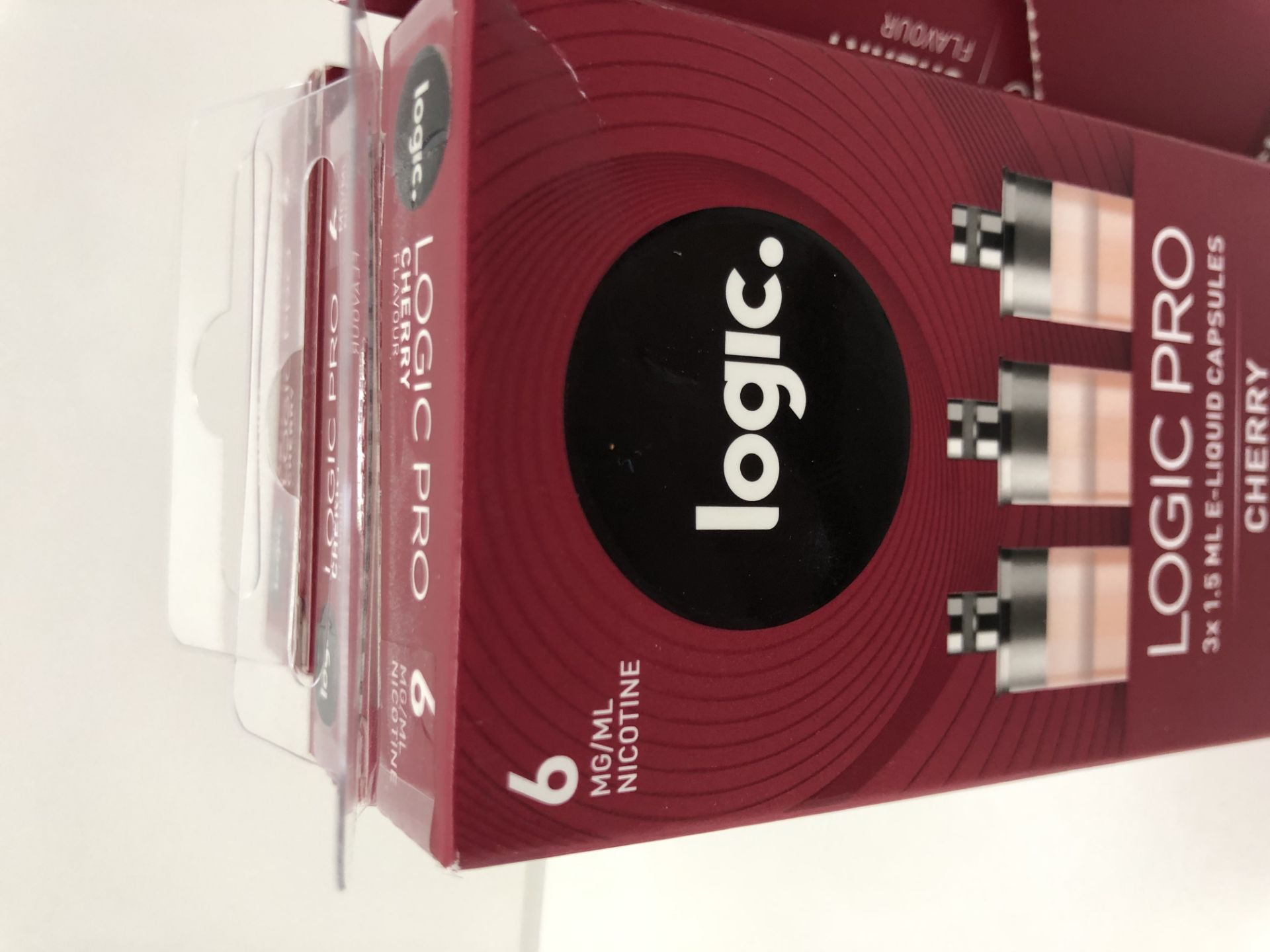 9 x BNIB - 3 X 1.5 ml prefilled E-liquid capsules logic Cherry Logic Pro 6 Mg/Ml |5000143981612 - Image 4 of 4