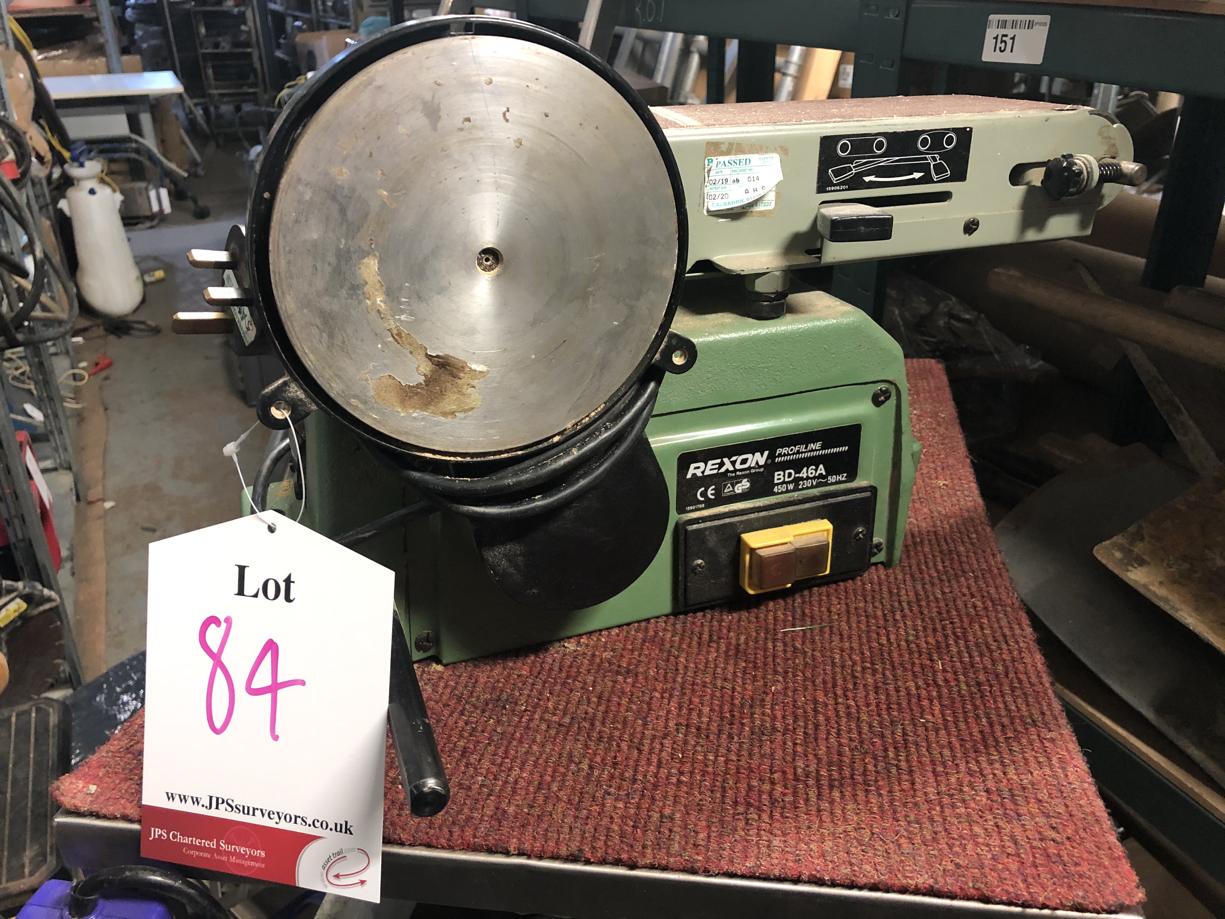 Rexon Belt SanderModel: BD46AThis lot 