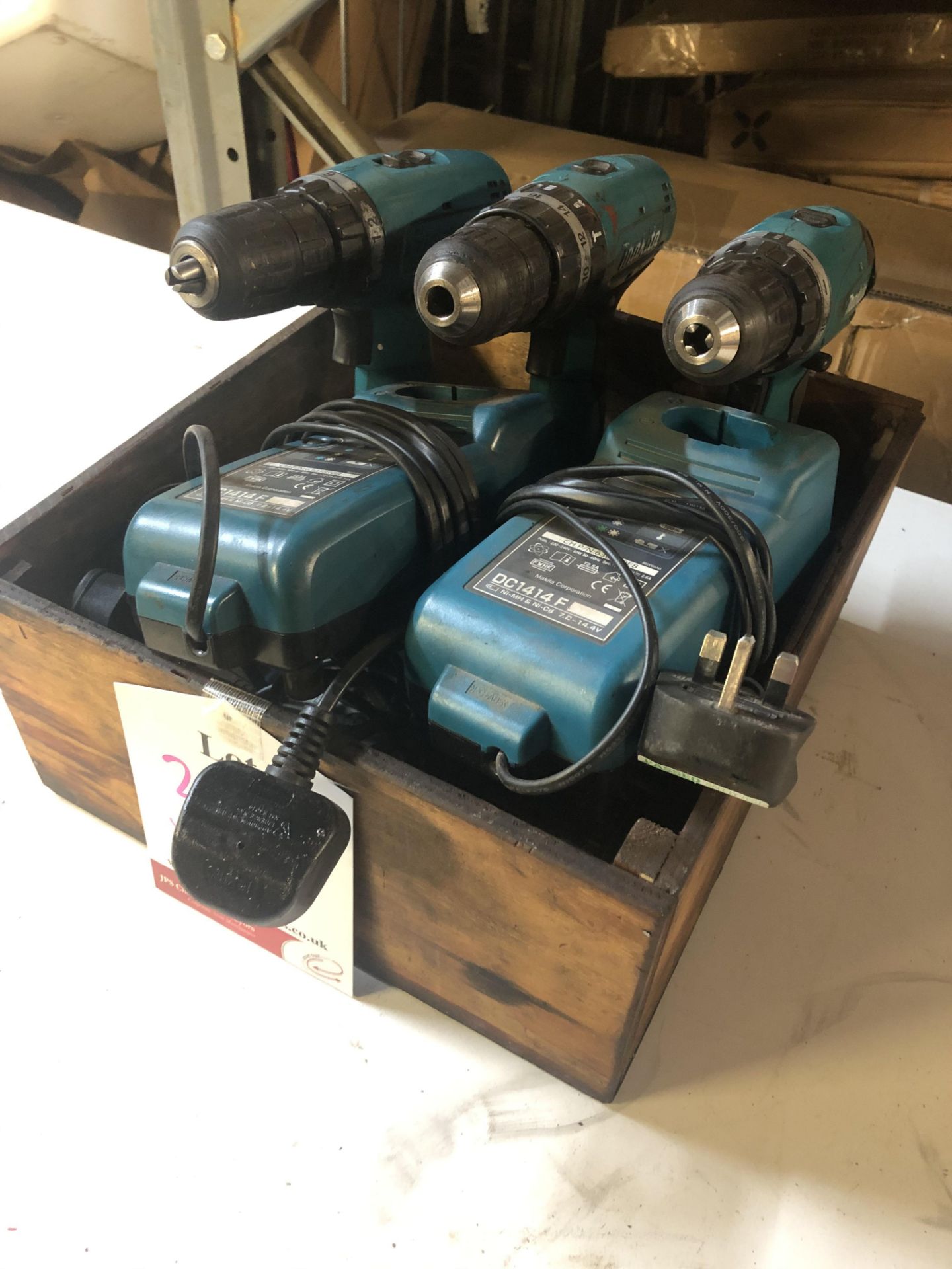 3 x Various Makita Cordless Drills w/ Battery charger as per pictures - Image 2 of 5