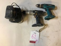 2 x Various Cordless Power Drills