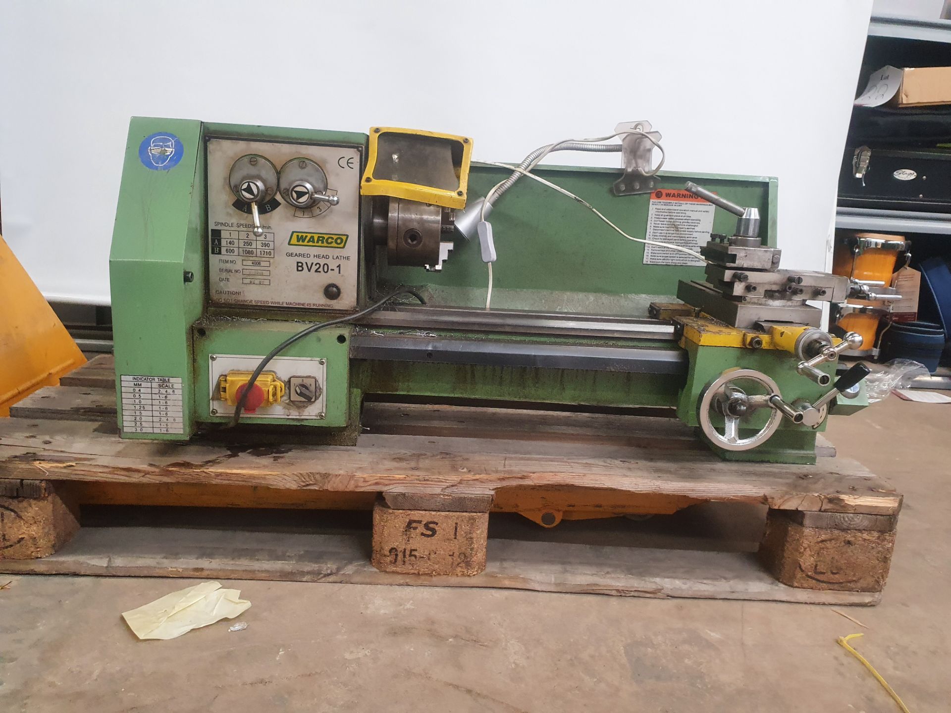 Warco BV20-1 Geared Gead Lathe