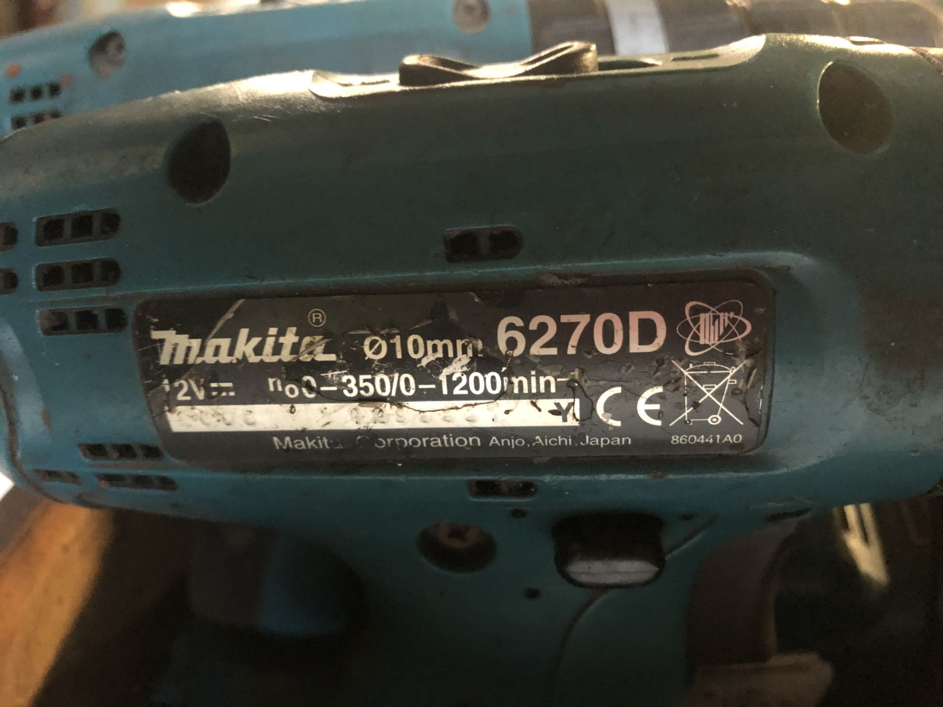 3 x Various Makita Cordless Drills w/ Battery charger as per pictures - Image 3 of 5