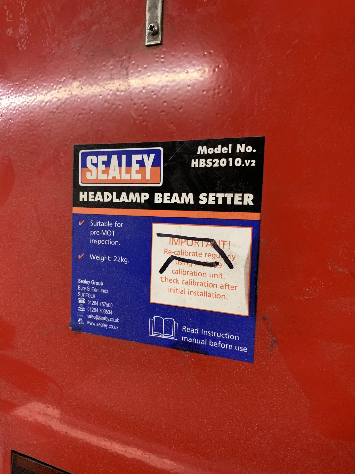 Sealey HBS2020 V2 Headlight Beam Setter - Image 3 of 3