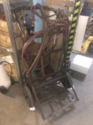 Twin Gas Bottle Trolley w/ Regulators & Torch