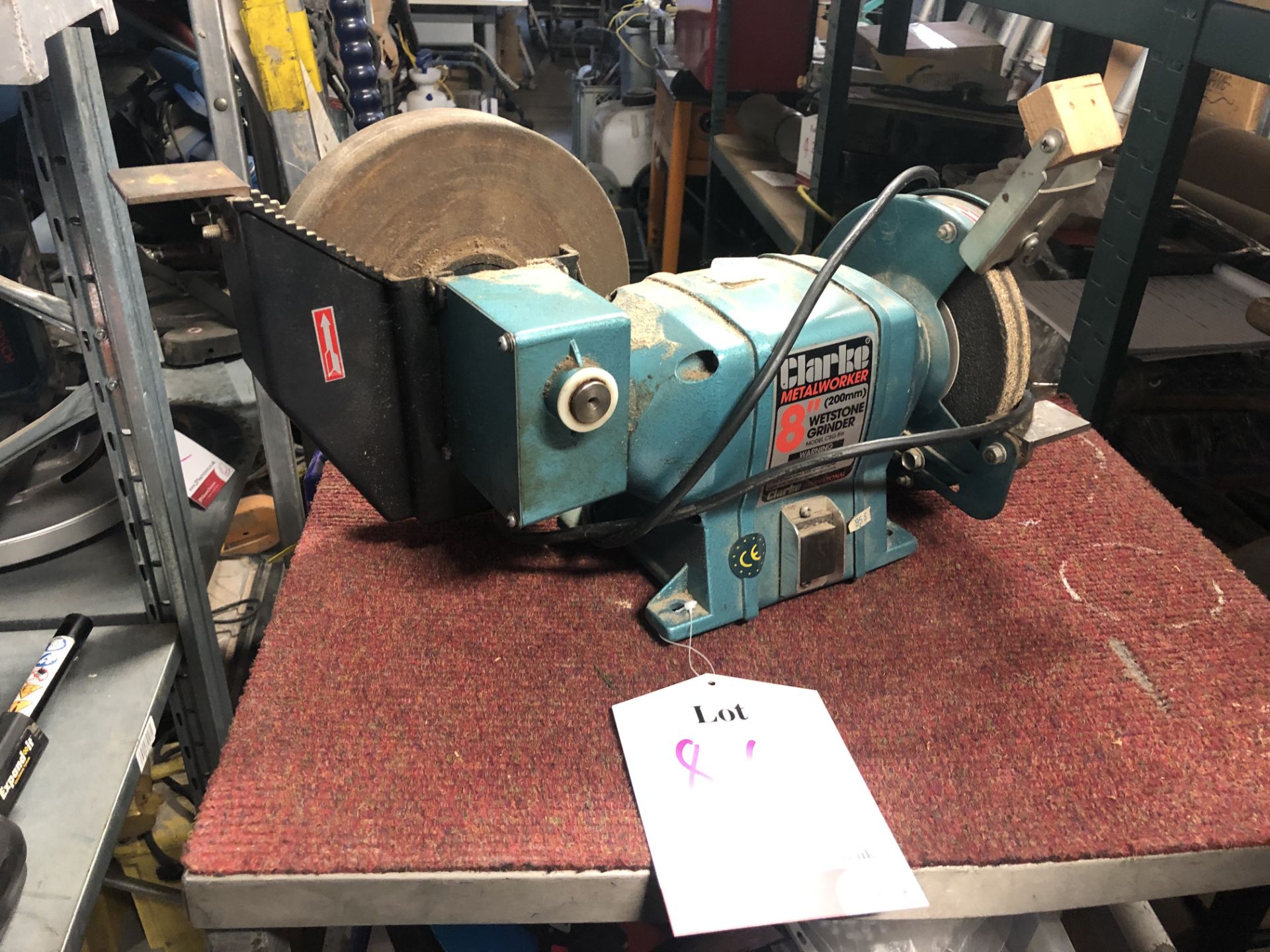 Clarke Metalworker CBG8W Whetstone Bench Grinder