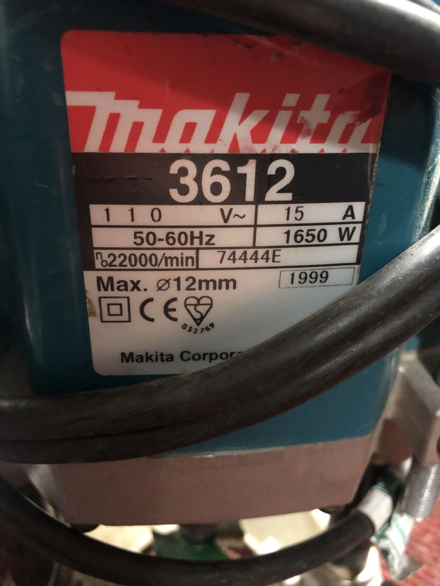 Makita 3612 Plunge Router - Image 3 of 3