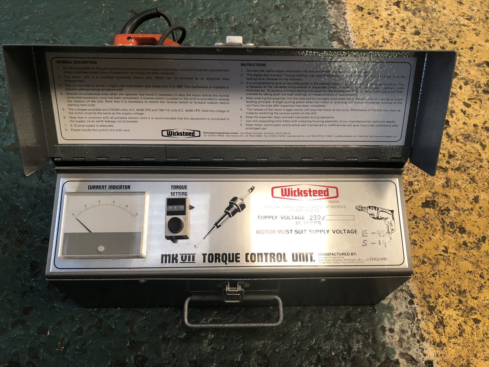 Wicksteed MKVII Torque Control Unit w/ Drill - Image 3 of 4