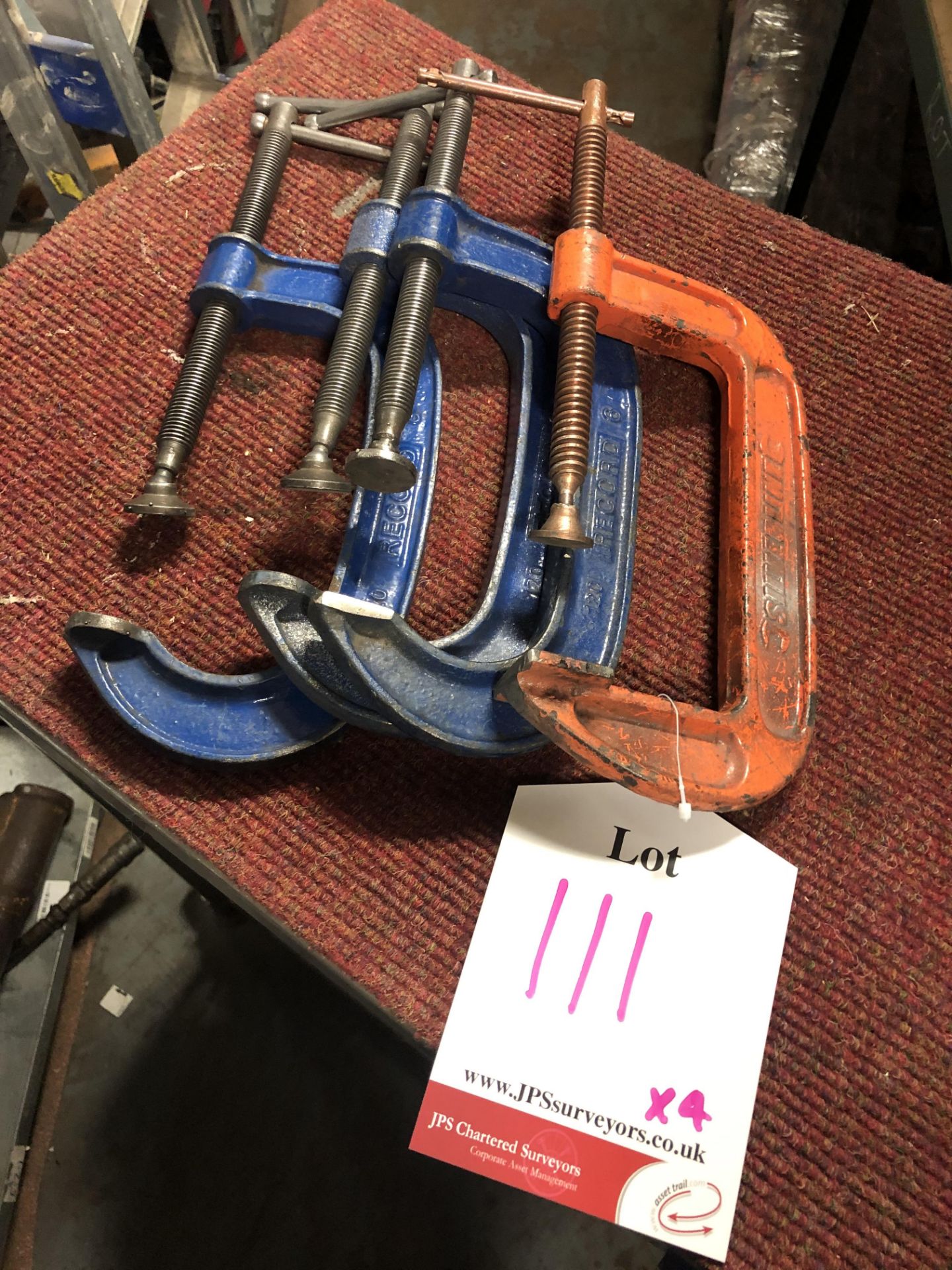 4 x Various 6" G Clamps