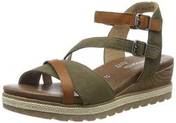 Remonte Women's D6356 Sling Back Sandals, Green (Cayenne/Olive 54), 8 UK 8 UK Women’s D6356_54 |4059