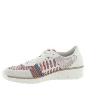 Rieker 537P4 Colour: White Combi (92), Size: EU36 5 UK Women’s Doris P4 / 537P4 |4059954409748