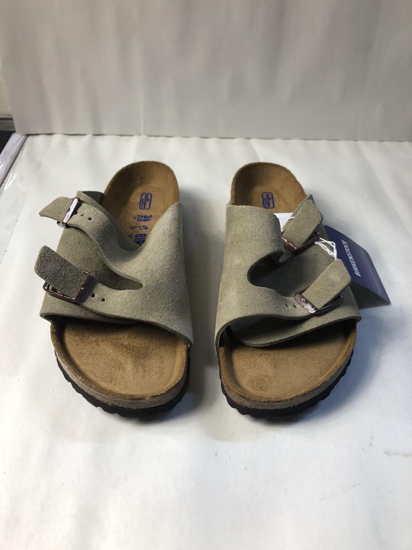 Birkenstock Unisex Zürich Suede Leather Sandals Soft-Footbed Regular Mocca Size EU 36 - UK L3.5 3.5 - Image 3 of 3