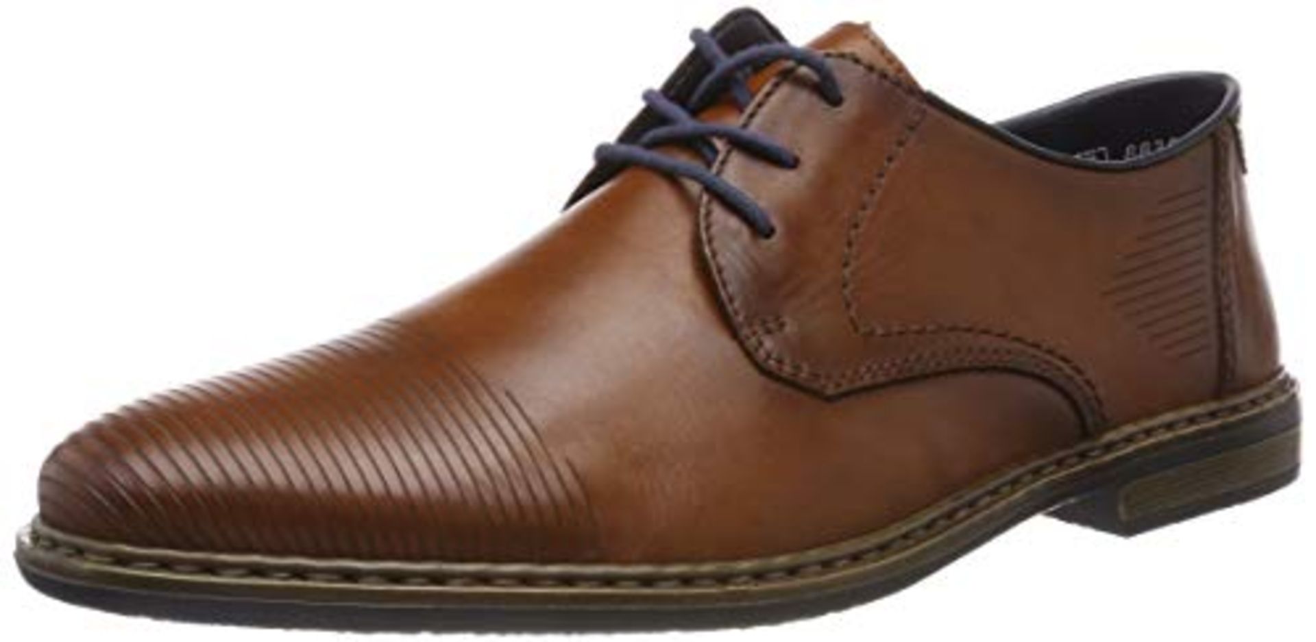 Rieker Men's 13414-26 Obermaterial Leder Derbys, Brown (Nut/Ozean 26), 7.5 UK 7.5 UK Men’s 13414_26