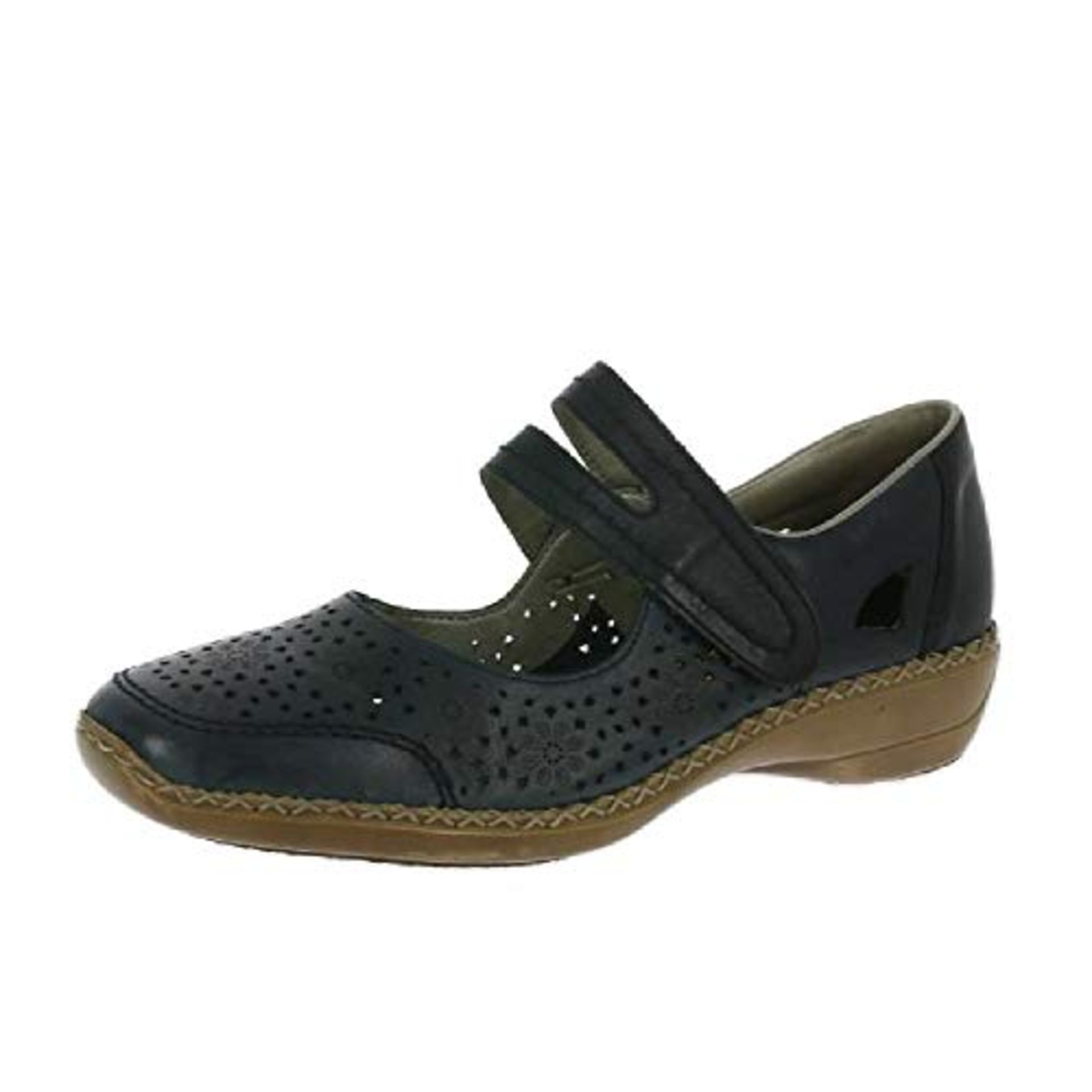 Rieker 413J9-14 DORISBARS Navy Multi Womens Mary Jane Shoes 37 4 UK Women’s 930131914 |4059954946007