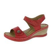 Heavenly Feet Geranium Sandals EU41 Red 7 UK |5056287802535