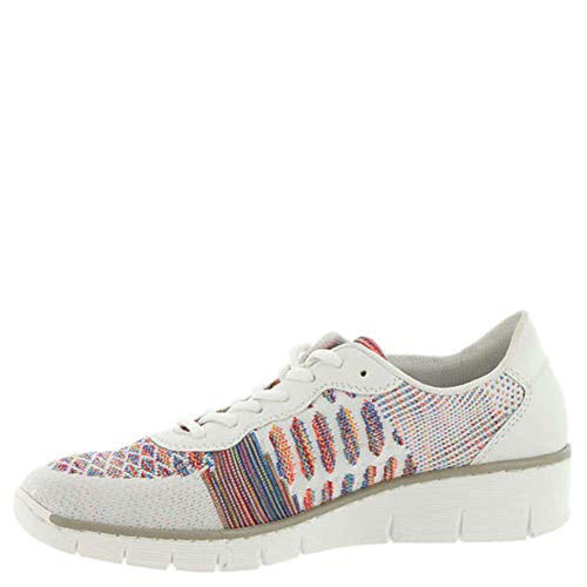 Rieker 537P4 Colour: White Combi (92), Size: EU36 6 UK Women’s Doris P4 / 537P4 |4059954409755